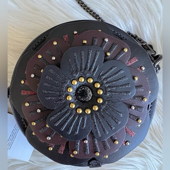 💰SOLD - CE782 - Coach Tea Rose Crossbody - Picture 8 of 12